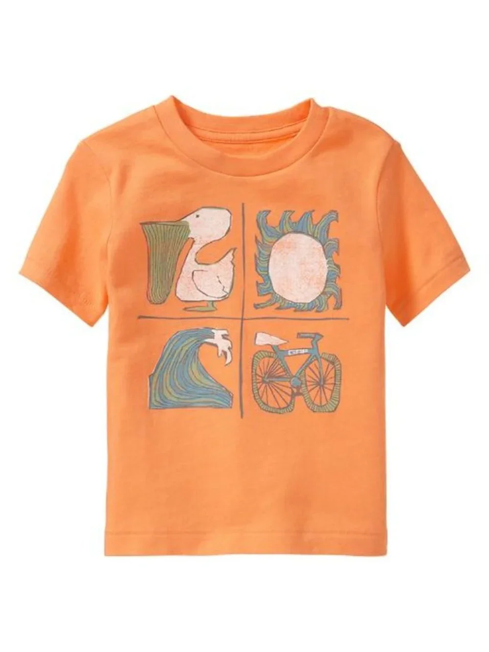 12-18 Baby Gap shirt Wave Sun Bike Pelican summer top tee NWT New
